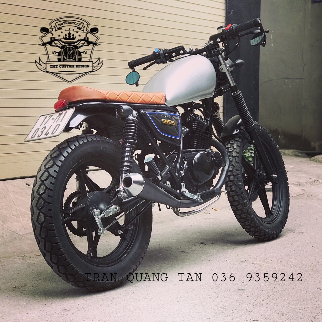 giới thiệu xe moto suzuki gn 125 độ cafe racer  YouTube